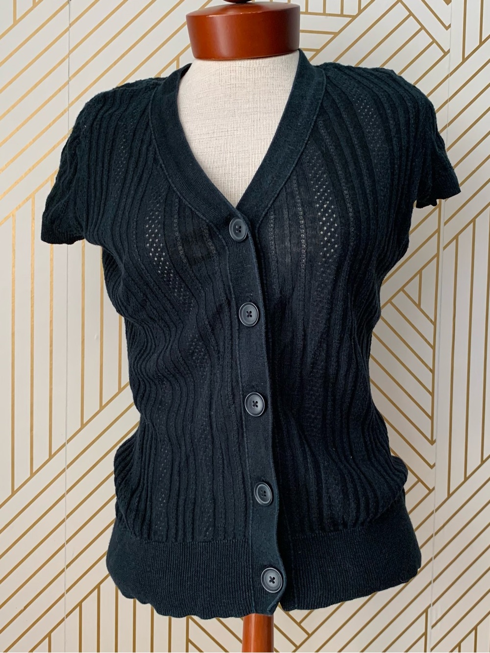 Mossimo Supply Co. Y2K ribbed knit button front Rory Gilmore 90s 2000s cardigan